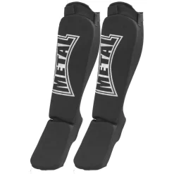 Protège-tibias + Pied Coton Elastisue Metal Boxe [Taille M]