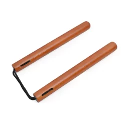 Nunchaku Bois Corde Metal Boxe [Taille 34 cm]