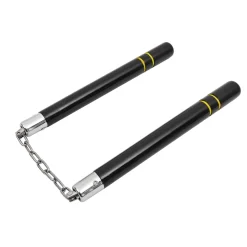 Nunchaku Bois Chaine Metal Boxe [Taille 35 cm]
