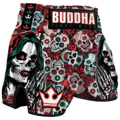 Boxe Séries Magasin 35 Short De Boxe Thaï Buddha Fight Wear Retro Mexican