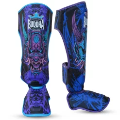 Protège-tibias Boxe Thaï Buddha Fight Wear Luzbel -Boxe Séries Magasin buddha fight wear eepluz 2