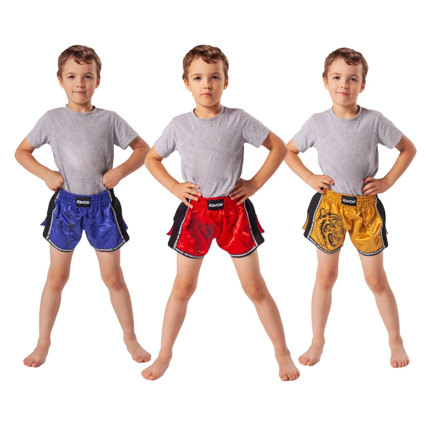 Short De Boxe Thaï Enfant Kwon Cobra 2 Short De Boxe Thaï Enfant Kwon Cobra – Image 2