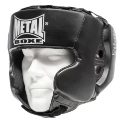 Casque Boxe Entraînement PU Metal Boxe [Taille Adulte]